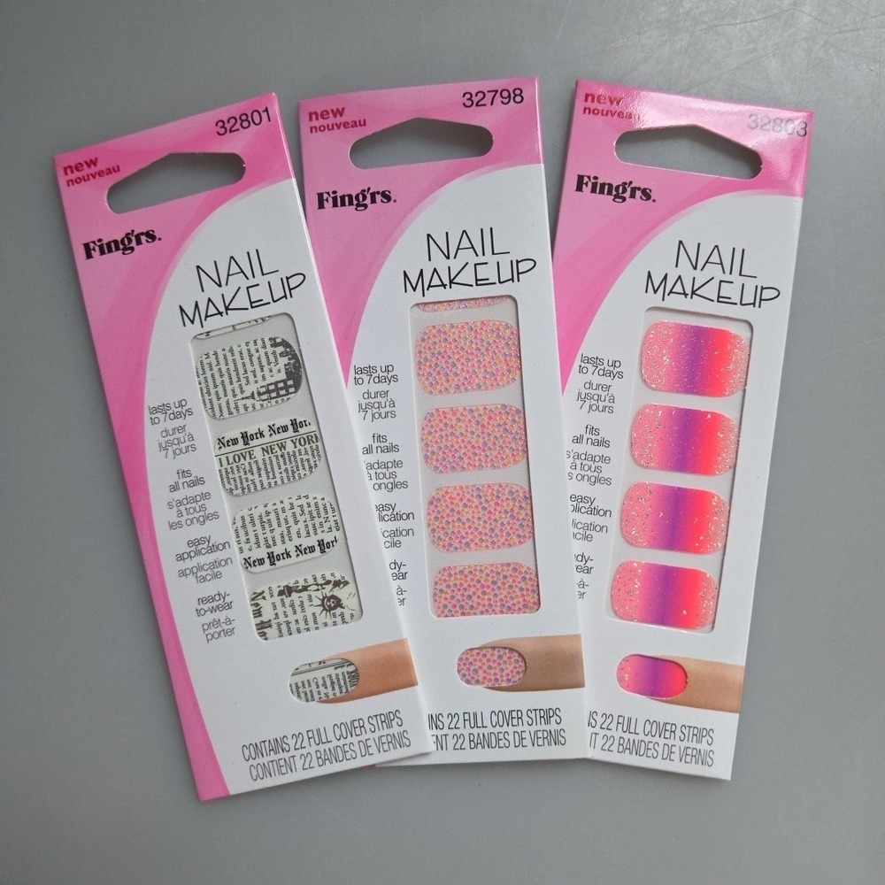 FING'RS NEW Nail Art Stickers Sets for 3
